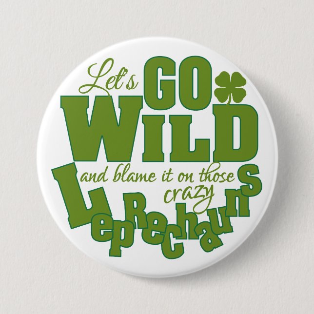 Badge Rond 7,6 Cm Bouton de lutin - grand (Devant)