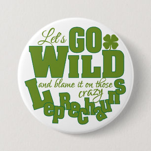 Badge Rond 7,6 Cm Bouton de lutin - grand