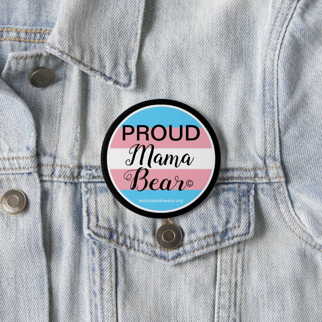 Badge Rond 7,6 Cm Bouton de maman fière (En situation)
