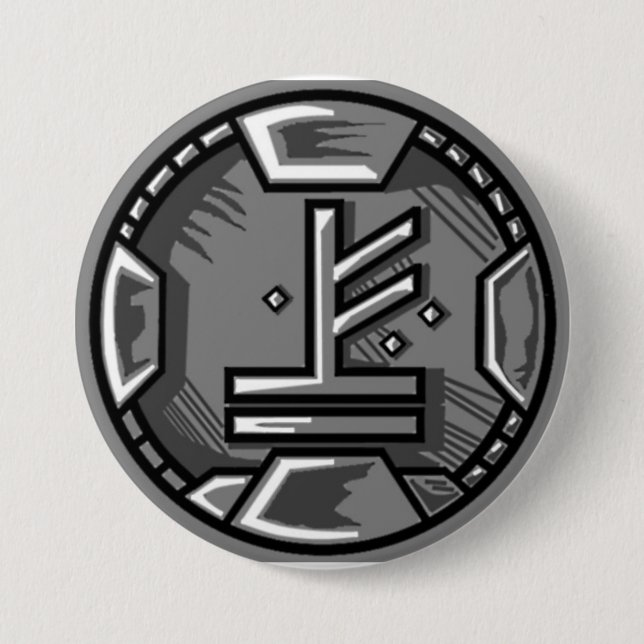 Badge Rond 7,6 Cm Bouton de Mudalfaen (Devant)