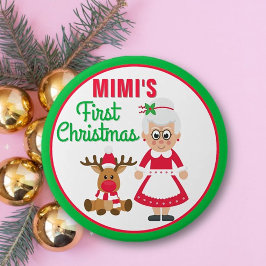 Badge Rond 7,6 Cm Bouton de Noël de Mimi