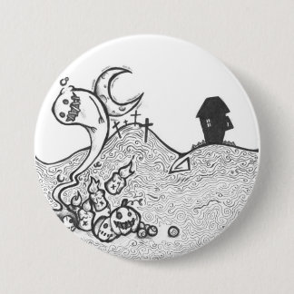 Badge Rond 7,6 Cm Bouton de nuit de Halloween