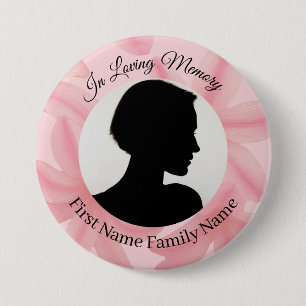 Badge Rond 7,6 Cm Bouton de photo commémoratif de Plumeria