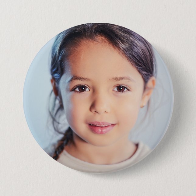 BADGE ROND 7,6 CM BOUTON DE PHOTO GRAND PERSONNALISÉ (Devant)
