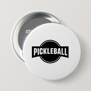 Badge Rond 7,6 Cm Bouton de Pickleball