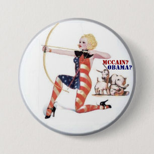 Badge Rond 7,6 Cm Bouton de Pin- Archer