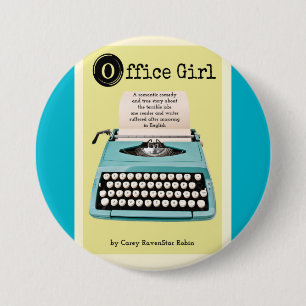 Badge Rond 7,6 Cm Bouton de préposée de bureau