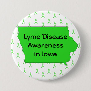 Badge Rond 7,6 Cm Bouton de sensibilisation à la maladie de Lyme dan