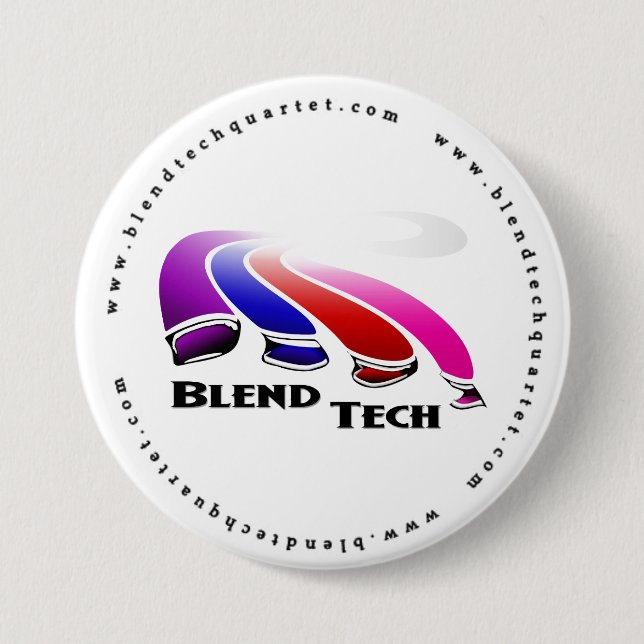Badge Rond 7,6 Cm Bouton de technologie de mélange (Devant)