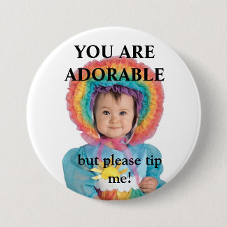 BADGE ROND 7,6 CM BOUTON DE TIP