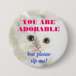 BADGE ROND 7,6 CM BOUTON DE TIP