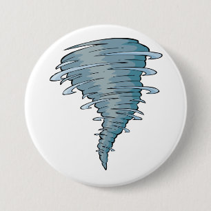 Badge Rond 7,6 Cm Bouton de tornade