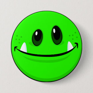 Badge Rond 7,6 Cm Bouton de visage de monstre