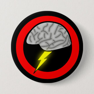Badge Rond 7,6 Cm Bouton d'échange d'idées