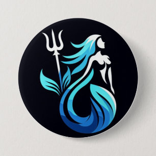 Badge Rond 7,6 Cm +Bouton d'échauffement de la partie alpha