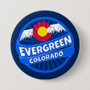 Badge Rond 7,6 Cm Bouton d'éclatement de la montagne à feuillage p