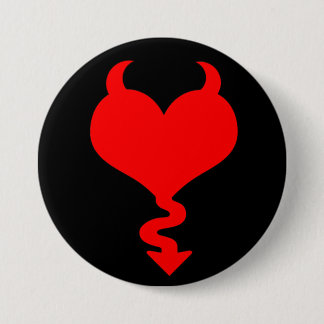 Badge Rond 7,6 Cm Bouton Démoness