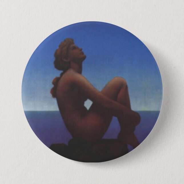Badge Rond 7,6 Cm Bouton d'étoiles (Devant)