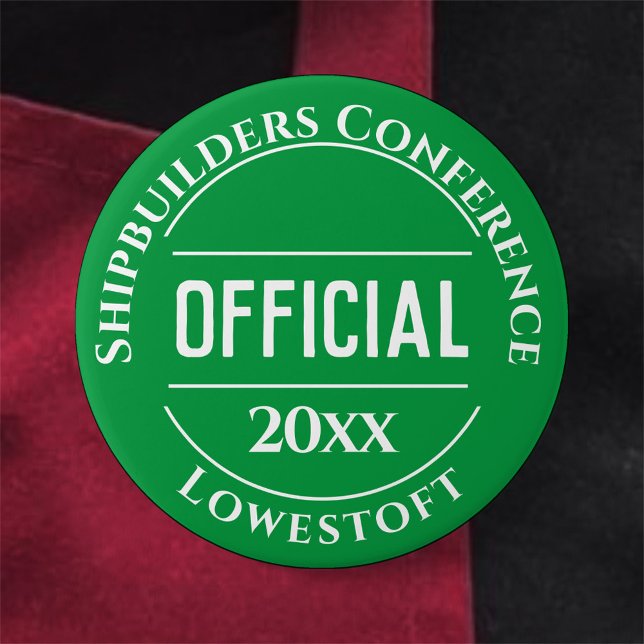 Badge Rond 7,6 Cm Bouton d'insigne officiel (Créateur téléchargé)