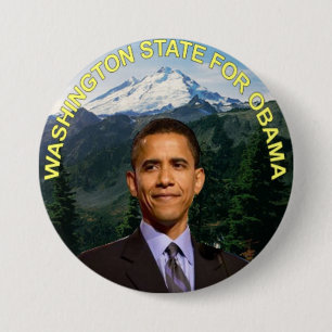 BADGE ROND 7,6 CM BOUTON D'OBAMA