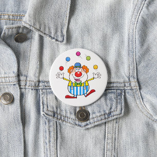 Badge Rond 7,6 Cm Bouton Drôle de Jonglage Clown