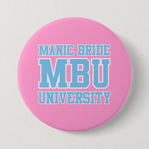 Badge Rond 7,6 Cm Bouton d'université de mb (rose)