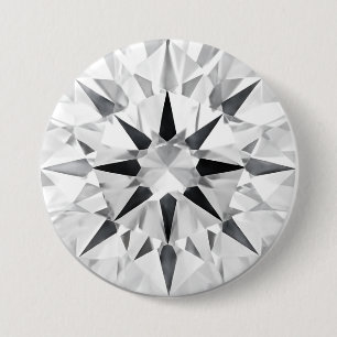 Badge Rond 7,6 Cm Bouton élégant de 3" inspiré du diamant - Concepti
