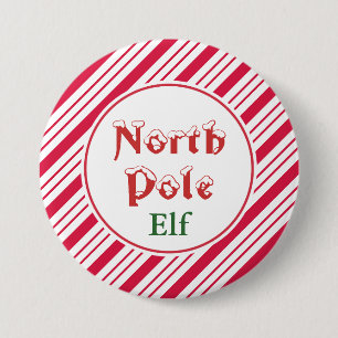 Badge Rond 7,6 Cm Bouton Elf du pôle Nord