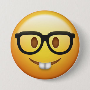 Badge Rond 7,6 Cm Bouton Emoji Buddy