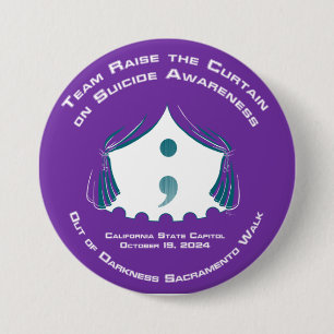 Badge Rond 7,6 Cm Bouton Équipe