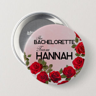 Badge Rond 7,6 Cm Bouton Équipe Bachelorette, Grande, 3 Pouces