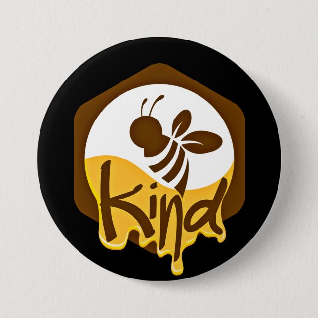 Badge Rond 7,6 Cm Bouton Être gentil (Devant)