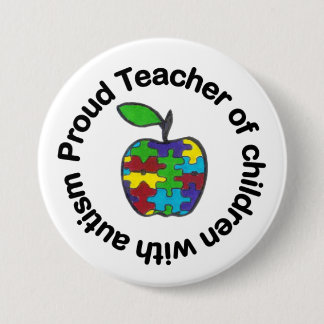 Badge Rond 7,6 Cm Bouton fier de professeur