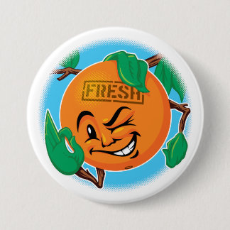 Badge Rond 7,6 Cm Bouton frais
