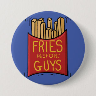 Badge Rond 7,6 Cm Bouton Fries Avant les garçons