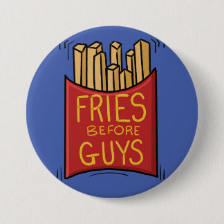 Badge Rond 7,6 Cm Bouton Fries Avant les garçons