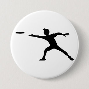 Badge Rond 7,6 Cm Bouton Frisbee