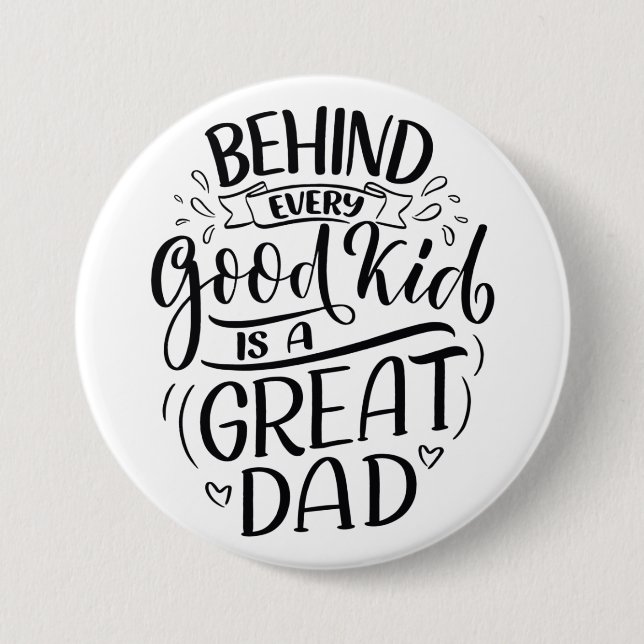 Badge Rond 7,6 Cm Bouton Grand Papa (Devant)