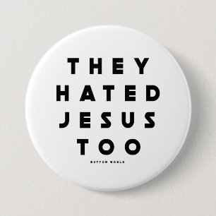 Badge Rond 7,6 Cm Bouton Hate