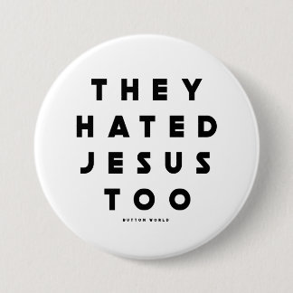 Badge Rond 7,6 Cm Bouton Hate