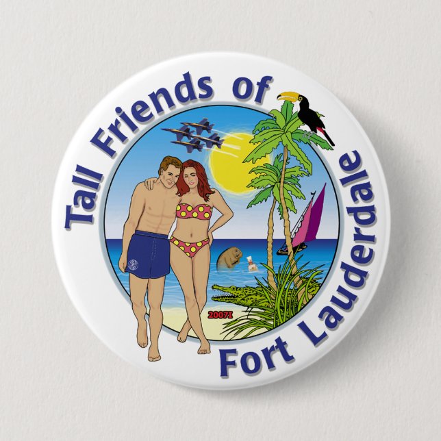 Badge Rond 7,6 Cm Bouton inaugural de TFOF (Devant)