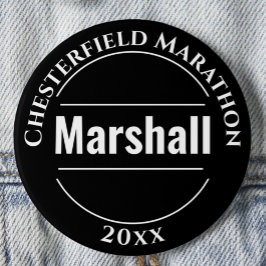 Badge Rond 7,6 Cm Bouton Insigne Marshall de l'événement
