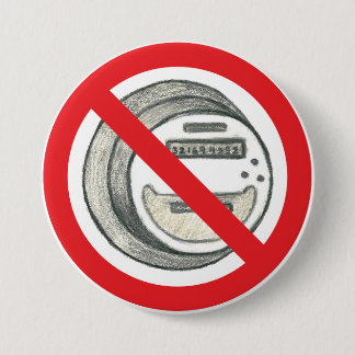 Badge Rond 7,6 Cm Bouton intelligent de mètres d'interdiction