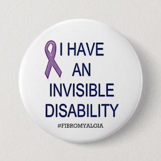 Badge Rond 7,6 Cm Bouton invisible d'incapacité
