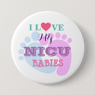 Badge Rond 7,6 Cm Bouton J'aime mon NICU Babies
