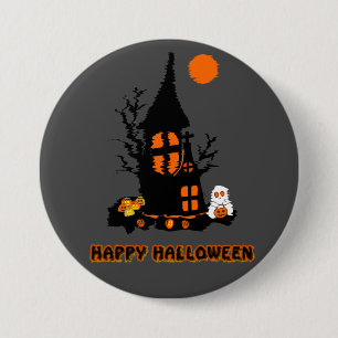 Badge Rond 7,6 Cm Bouton Joyeux Halloween