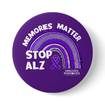 Bouton le plus long jour Alzheimer's Association 2