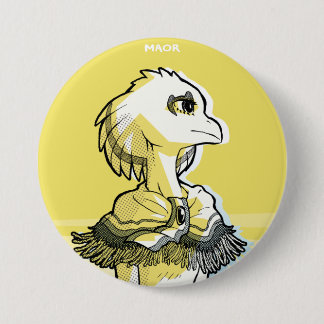 Badge Rond 7,6 Cm Bouton MAOR 3" - Série 'Bold' : Sanariya