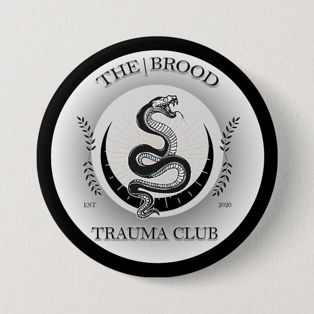 Badge Rond 7,6 Cm Bouton Marque Brood (Devant)
