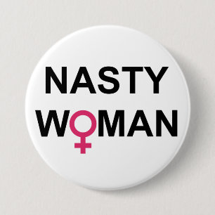 Badge Rond 7,6 Cm Bouton méchant de femme